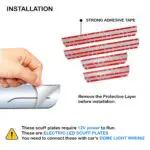 Ateen Car Door Foot Step Led Sill Plate Compatible for Suzuki Wagon-R (Set of 4PCS, Blue) - Image 4