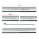 Ateen Door Sill/Foot step Stainless Steel Plates Set Of 4 For Suzuki Zen Estilo - Image 2