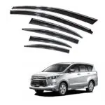 Ateen Non Breakable Car Door Visor/Side Window Wind Deflectors/Rain Guard For Toyota Innova Crysta