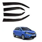 Ateen Non Breakable Car Door Visor/Side Window Wind Deflectors/Rain Guard For Tata Zest