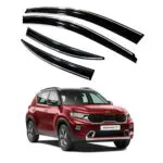 Ateen Non Breakable Car Door Visor/Side Window Wind Deflectors/Rain Guard For Kia Sonet