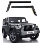 Ateen Non Breakable Car Door Visor/Side Window Wind Deflectors/Rain Guard For Mahindra Thar