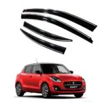 Ateen Non Breakable Car Door Visor/Side Window Wind Deflectors/Rain Guard For Suzuki Swift