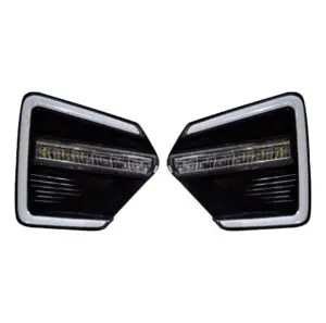 Renault Triber Triple Function LED DRL Day Time Running Lights with Fog Lamps | Matrix Type Turn Indicator Signal - Image 2