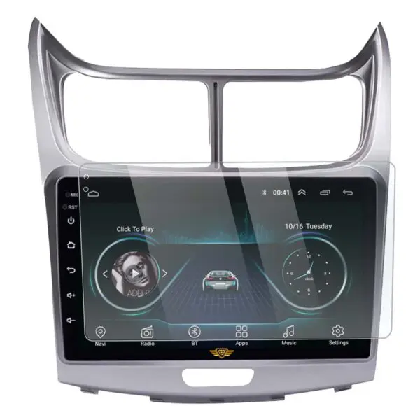 Ateen 9" inch  Screen Guard /Screen Protector Display Monitor Glass for Chevrolet Sail Double DIN Car Android Music System