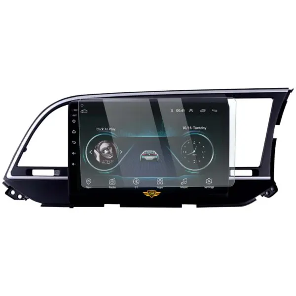 Ateen 9" inch  Screen Guard /Screen Protector Display Monitor Glass for Hyundai Elantra Double DIN Car Android Music System