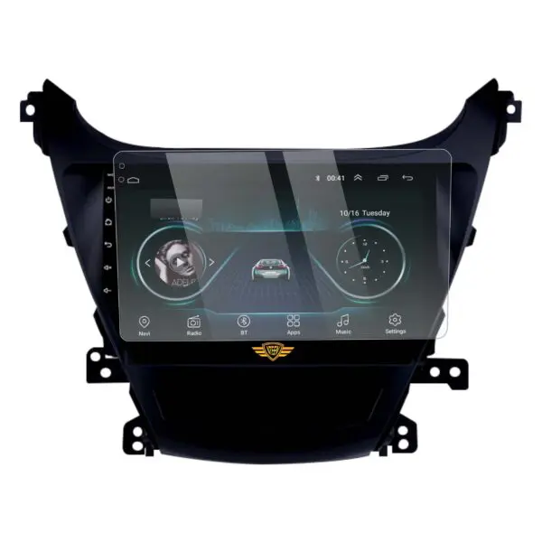 Ateen 10" inch  Screen Guard /Screen Protector Display Monitor Glass for Hyundai Old Elantra Double DIN Car Android Music System