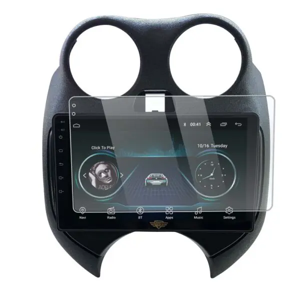 Ateen 9" inch  Screen Guard /Screen Protector Display Monitor Glass for Nissan Micra Double DIN Car Android Music System