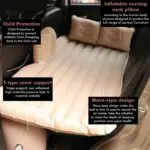 Multifunctional Inflatable Car Bed Mattress with Two Air Pillows, Car Air Pump and Repair Kit (Assorted Colors) - Image 2