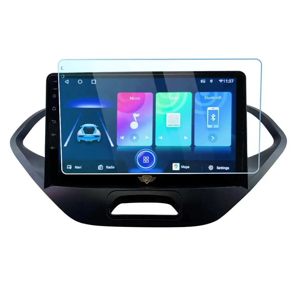Ateen 9" inch Nano Tempered Glass /Touch Screen Navigation Car Transparent Display /Screen Protector Display Monitor Glass for Ford Freestyle  Double DIN Car Android Music System