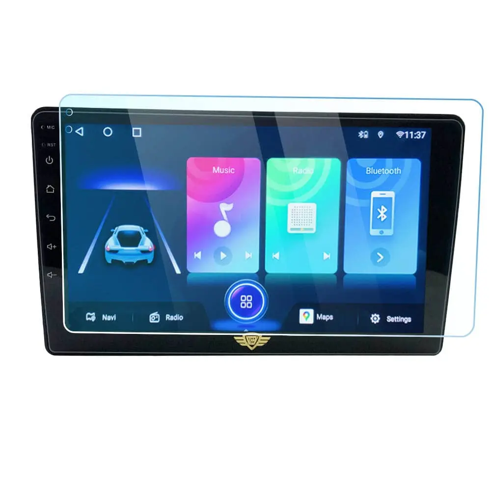 Ateen 9" inch Nano Tempered Glass /Touch Screen Navigation Car Transparent Display /Screen Protector Display Monitor Glass for Toyota Etios Liva Double DIN Car Android Music System