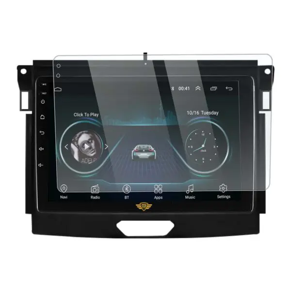 Ateen 9 inch Touch Screen Guard /Screen Protector Display Monitor Glass for Ford New Endeavour Double DIN Car Android Music System