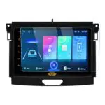 Ateen 9" inch Nano Tempered Glass /Touch Screen Navigation Car Transparent Display /Screen Protector Display Monitor Glass for Ford New Endeavour  Double DIN Car Android Music System