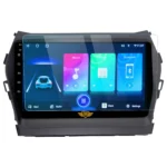 Ateen 9" inch Nano Tempered Glass /Touch Screen Navigation Car Transparent Display /Screen Protector Display Monitor Glass for Hyundai Santa Fe Double DIN Car Android Music System