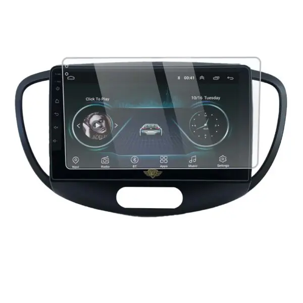 Ateen 9" inch  Screen Guard /Screen Protector Display Monitor Glass for Hyundai i10 Double DIN Car Android Music System