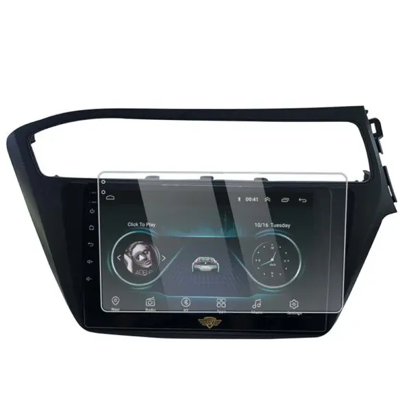 Ateen 9 inch Touch Screen Guard /Screen Protector Display Monitor Glass for Hyundai New I 20 Elite Double DIN Car Android Music System