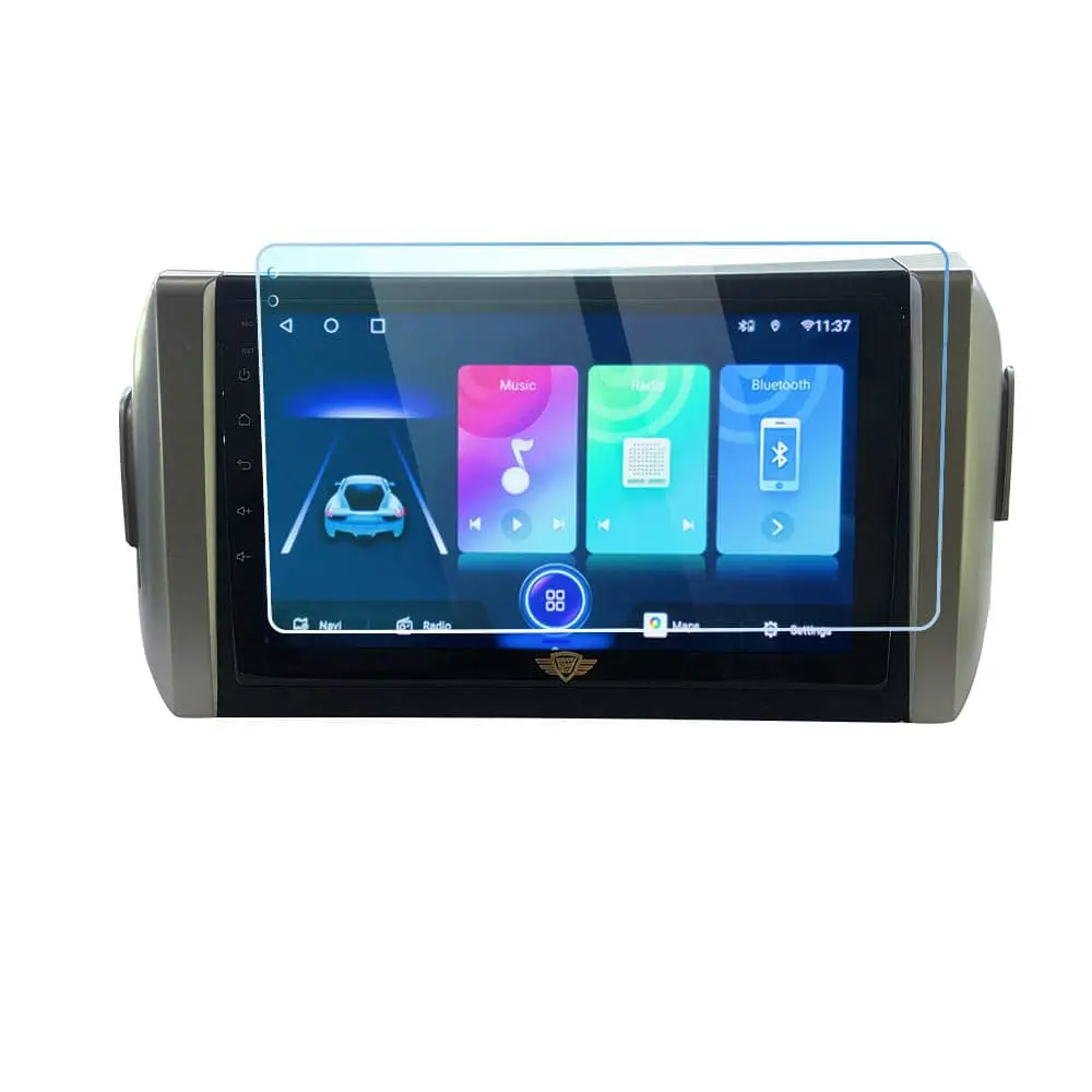 Ateen 9" inch Nano Tempered Glass /Touch Screen Navigation Car Transparent Display /Screen Protector Display Monitor Glass for Toyota Innova Crysta Double DIN Car Android Music System