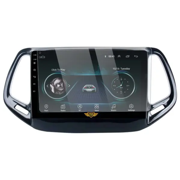 Ateen 9" inch  Screen Guard /Screen Protector Display Monitor Glass for Jeep Compass Double DIN Car Android Music System