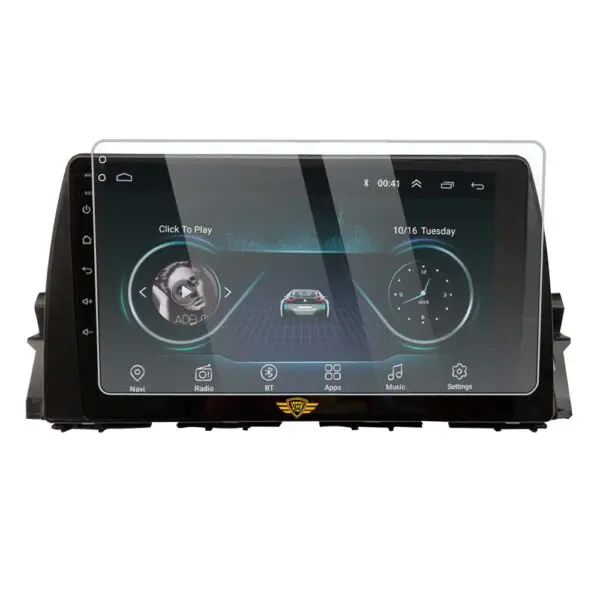Ateen 9" inch  Screen Guard /Screen Protector Display Monitor Glass for Renault Kiger Double DIN Car Android Music System