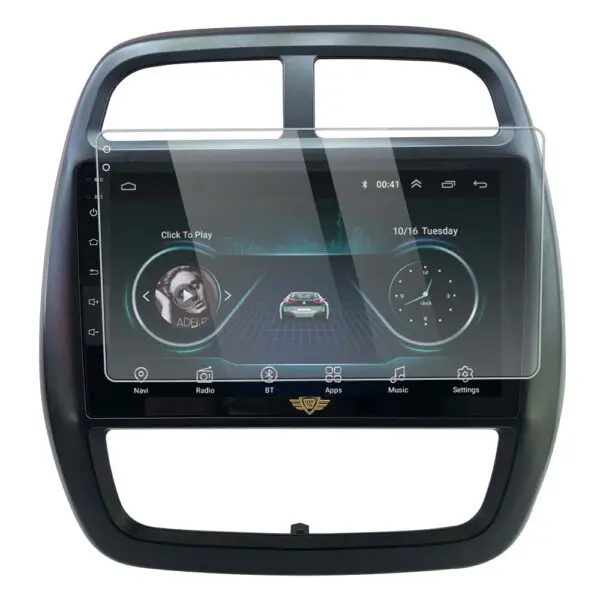 Ateen 9" inch  Screen Guard /Screen Protector Display Monitor Glass for Renault Kwid Double DIN Car Android Music System