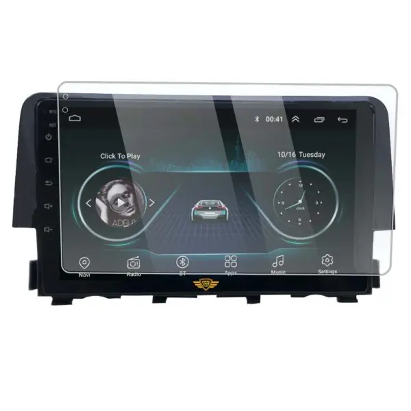 Ateen 10" inch Screen Guard /Screen Protector Display Monitor Glass for Honda New Civic Double DIN Car Android Music System