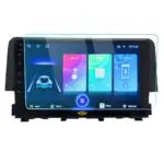 Ateen 9" inch Nano Tempered Glass /Touch Screen Navigation Car Transparent Display /Screen Protector Display Monitor Glass for Honda New Civic Double DIN Car Android Music System