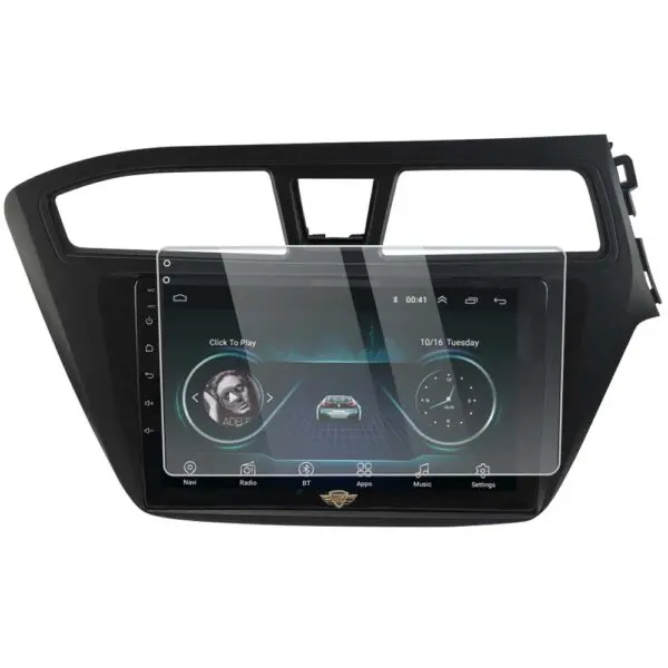 Ateen 9 inch Touch Screen Guard /Screen Protector Display Monitor Glass for  Hyundai Old I 20 Elite  Double DIN Car Android Music System