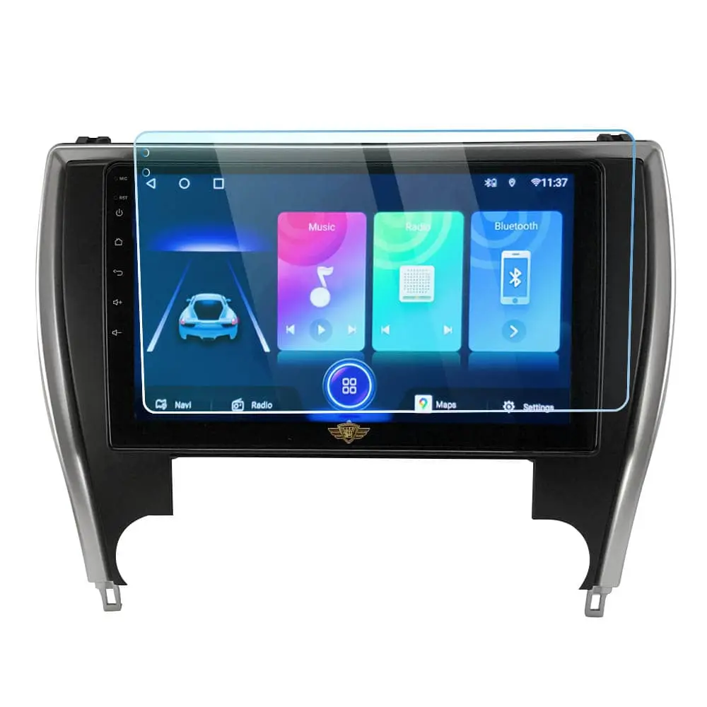 Ateen 10" inch Nano Tempered Glass /Touch Screen Navigation Car Transparent Display /Screen Protector Display Monitor Glass for Toyota Camry Double DIN Car Android Music System