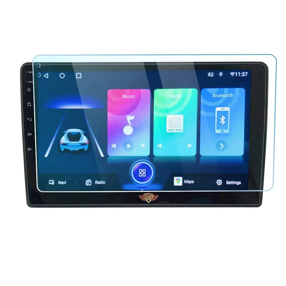 Ateen 9/10" inch Nano Tempered Glass /Touch Screen Navigation Car Transparent Display /Screen Protector Display Monitor Glass for Double DIN Car Android Music System