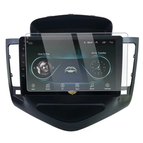 Ateen 9" inch  Screen Guard /Screen Protector Display Monitor Glass for Chevrolet Cruze Double DIN Car Android Music System