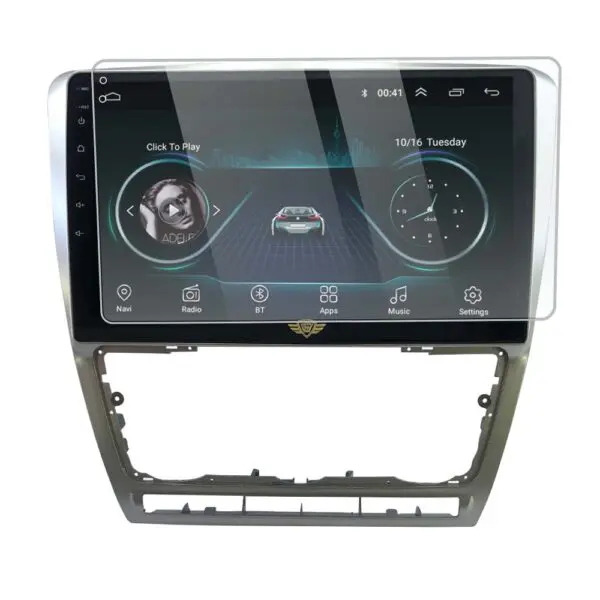 Ateen 10" inch  Screen Guard /Screen Protector Display Monitor Glass for Skoda Laura Double DIN Car Android Music System