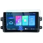 Ateen 9" inch Nano Tempered Glass /Touch Screen Navigation Car Transparent Display /Screen Protector Display Monitor Glass for Suzuki SX4 Double DIN Car Android Music System