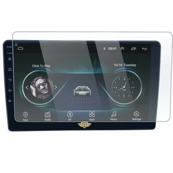 Ateen 9" inch  Screen Guard /Screen Protector Display Monitor Glass for Mahindra Thar Double DIN Car Android Music System