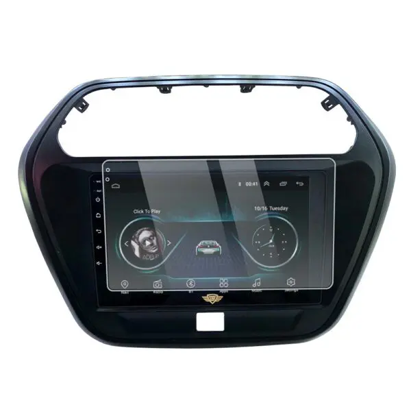 Ateen 9" inch Screen Guard /Screen Protector Display Monitor Glass for Mahindra TUV-300 Double DIN Car Android Music System
