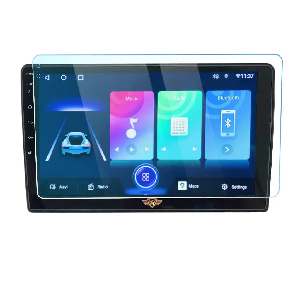Ateen 10" inch Nano Tempered Glass /Touch Screen Navigation Car Transparent Display /Screen Protector Display Monitor Glass for Volkswagen Passat Double DIN Car Android Music System