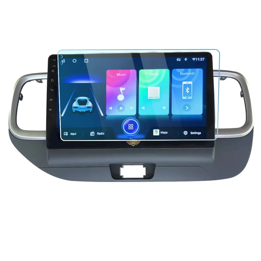 Ateen 9" inch Nano Tempered Glass /Touch Screen Navigation Car Transparent Display /Screen Protector Display Monitor Glass for Hyundai Venue Double DIN Car Android Music System