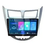 Ateen 9" inch Nano Tempered Glass /Touch Screen Navigation Car Transparent Display /Screen Protector Display Monitor Glass for Hyundai Verna Fluidic Double DIN Car Android Music System