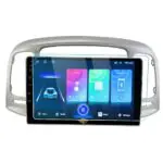 Ateen 9" inch Nano Tempered Glass /Touch Screen Navigation Car Transparent Display /Screen Protector Display Monitor Glass for Hyundai Old Verna Double DIN Car Android Music System