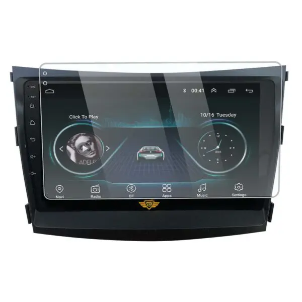 Ateen 9" inch Screen Guard /Screen Protector Display Monitor Glass for Mahindra Alturas G4 Double DIN Car Android Music System
