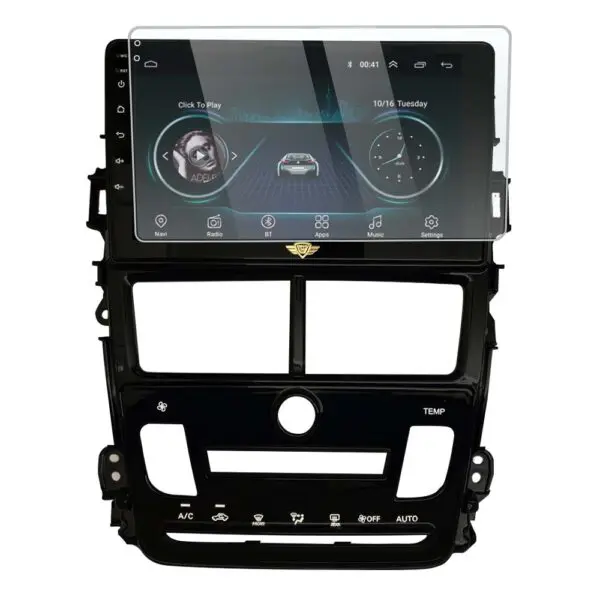 Ateen 9" inch Screen Guard /Screen Protector Display Monitor Glass for Toyota Yaris Auto A/C Double DIN Car Android Music System