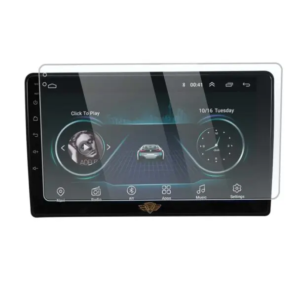 Ateen 9 inch Screen Guard /Screen Protector Display Monitor Glass for Mahindra Scorpio  Double DIN Car Android Music System