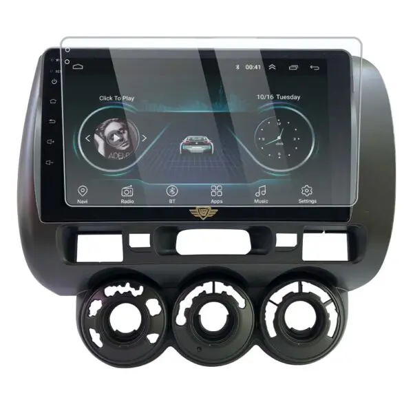 Ateen 9 inch Touch Screen Guard /Screen Protector Display Monitor Glass for Honda City ZX  Double DIN Car Android Music System