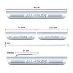 Car Door Foot Step Led Sill Plate Compatible for Toyota Glanza  (Set of 4 pcs, Blue) - Image 3