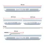 Car Door Foot Step Led Sill Plate Compatible for Datsun GO   (Set of 4 pcs, Blue) - Image 3