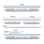 Car Door Foot Step Led Sill Plate Compatible for Datsun GO+ Plus   (Set of 4 pcs, Blue) - Image 3