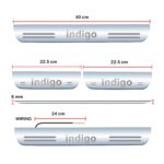 Car Door Foot Step Led Sill Plate Compatible for Tata Indigo  (Set of 4 pcs, Blue) - Image 3