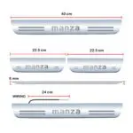 Car Door Foot Step Led Sill Plate Compatible for Tata Manza  (Set of 4 pcs, Blue) - Image 3