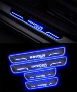 Car Door Foot Step Led Sill Plate Compatible for Toyota Innova Crysta (Set of 4 pcs, Blue) - Image 2