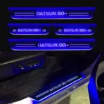 Car Door Foot Step Led Sill Plate Compatible for Datsun GO+ Plus   (Set of 4 pcs, Blue) - Image 2