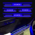 Car Door Foot Step Led Sill Plate Compatible for Tata punch  (Set of 4 pcs, Blue) - Image 2